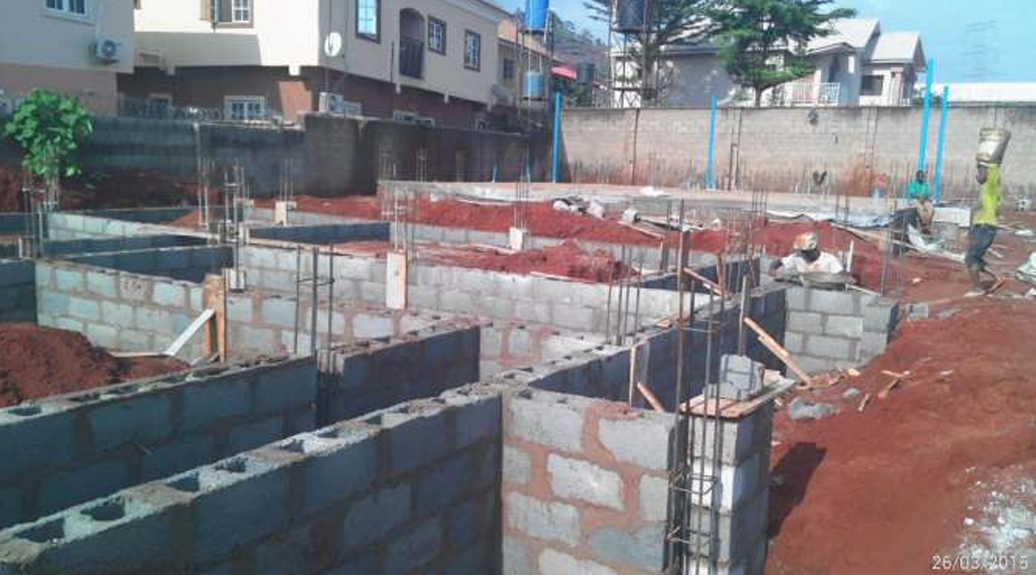 Ground Floor Block Works in Progress